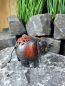 Preview: Elefant silberfarben rot, das Mitbringsel / kleines Geschenk, 12 cm / Metall