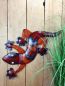 Mobile Preview: Gecko mit Befestigungsösen für die Wand rot 50 cm / Metall -