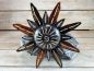 Preview: Windlicht Sonne kupfer- silberfarben 28 cm / Metall