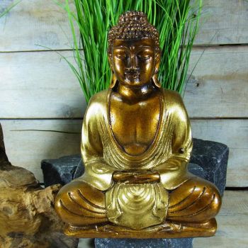 Buddha goldfarben / Resin
