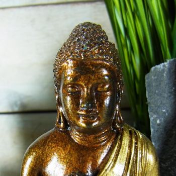 Buddha goldfarben s / Resin