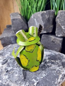 Frosch mit Bass - der Musikerfrosch / Metall