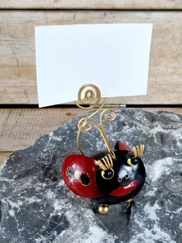 Marienkäfer mit Spiralschwanz für Karten & Geldgeschenke  / Metall