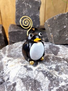 Pinguin - für Fotos & Geldgeschenke  / Metall