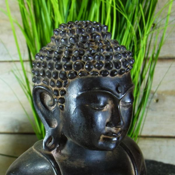 Set Yogafigur & Buddha woodart / Resin