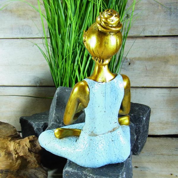 Yogafigur blau / Resin