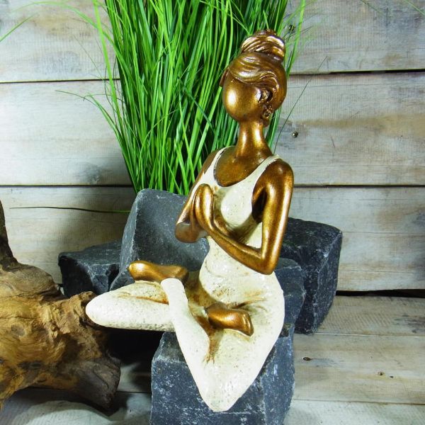Yogafigur creme / Resin
