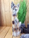 Standkatze 60 cm washed nature optik / Holz