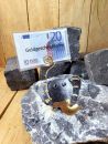 Elefant silbergrau mit Spiralschwanz für Karten & Geldgeschenke  / Metall
