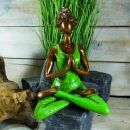 Yogafigur grün / Resin